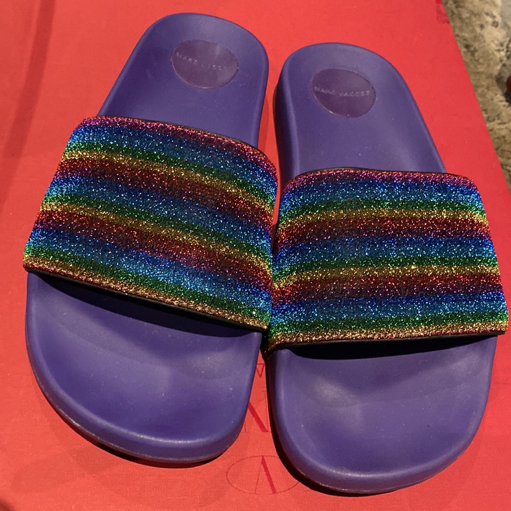 Marc Jacobs Sparkling Slides Not Used Extremely C… - image 7